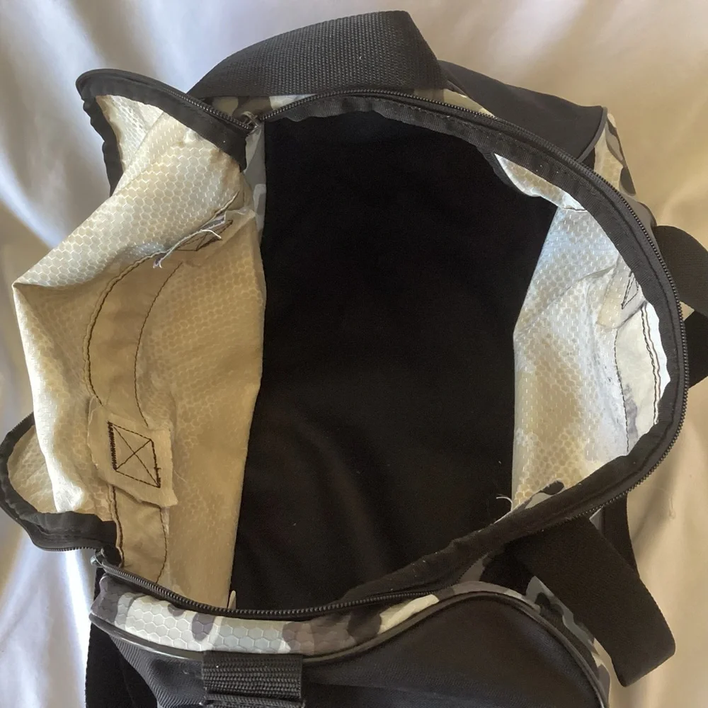 Adidas Gray Camo Duffel Bag